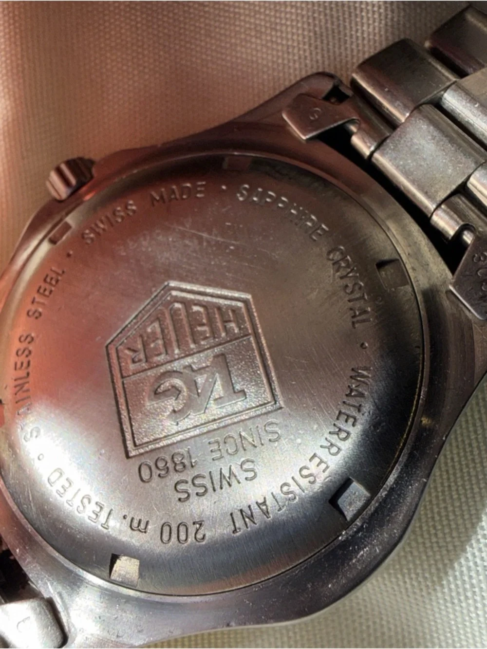 Tag Heuer Men's Stainless Steel Watch with Blue Dial and Silver Bracelet